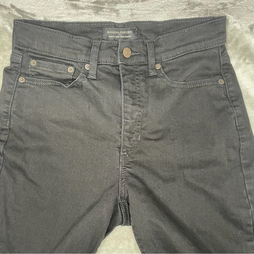 Banana Republic Black Curvy High-Rise Skinny Jeans Size 27 / 4
